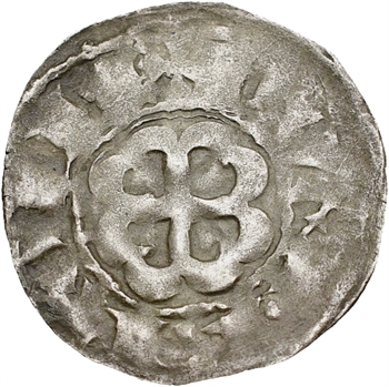 Bretagne (duché de), anonymes sous Constance, Arthur et Guy de Thouars, denier, s.d. Rennes