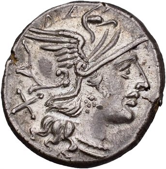 Decimia, denier, Rome, 150 av. J.-C.