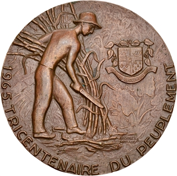 La Réunion, tricentenaire du peuplement de l’île, par Guiraud, 1965 Paris