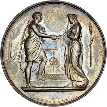 Second Empire, médaille de mariage, par Montagny, s.d., Paris