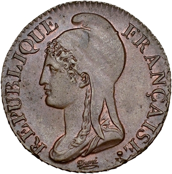 Directoire, 5 centimes petit module, An 4 Paris