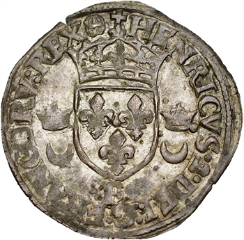 Henri II, douzain aux croissants, 1552 Angers