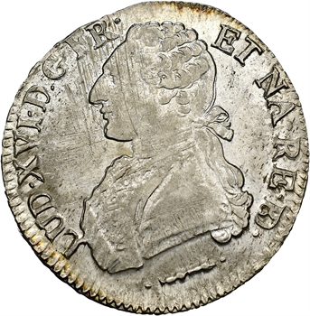 Louis XVI, écu aux branches d&rsquo;olivier du Béarn, 1778 Pau