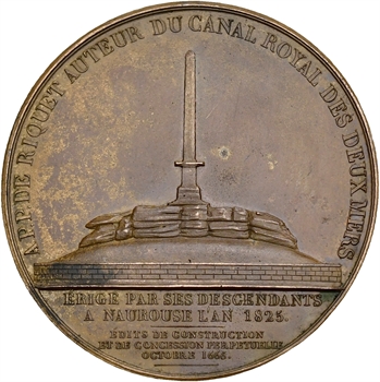 Charles X, Pierre-Paul Riquet, baron de Bonrepos (canal du Midi), par Dubois, 1825 Paris