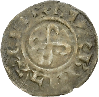 Bretagne (duché de), anonymes sous Constance, Arthur et Guy de Thouars, denier, s.d. Rennes