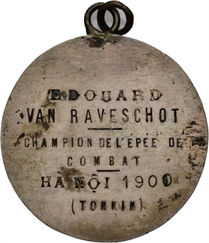 Tonkin, championnat d’épée de Hanoï (franc maçonnerie), 1900