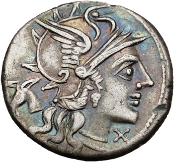 Junia, denier, Rome, 145 av. J.-C.