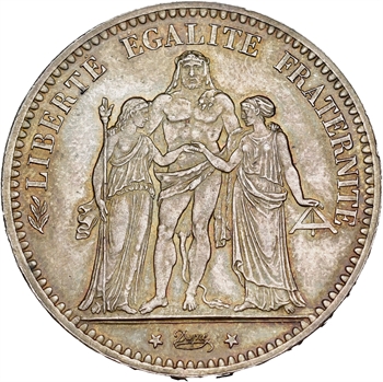 IIIe République, 5 francs Hercule, 1874 Paris