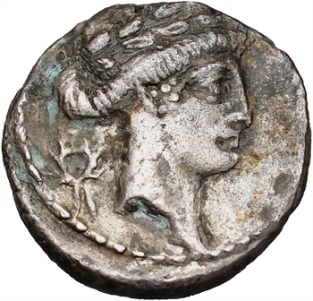 Pomponia, denier, Rome, 66 av. J.-C.