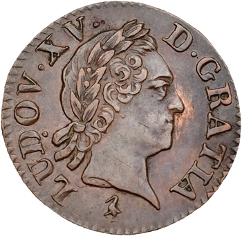 Louis XV, liard à la vieille tête, 1768, 2d semestre, Paris