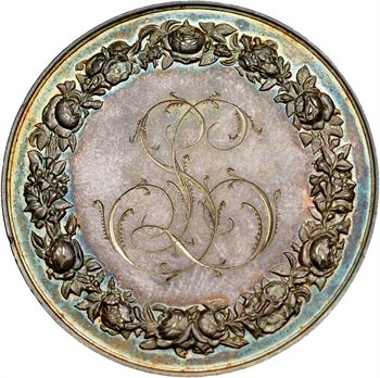 IIIe République, médaille de mariage, par Petit, 1886 Paris