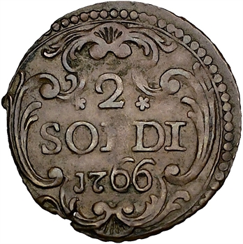 Corse, 2 soldi, 1766 Murato