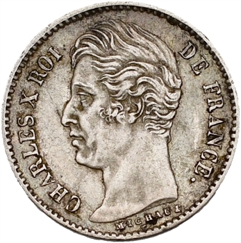Charles X, 1/4 de franc, 1826 Paris