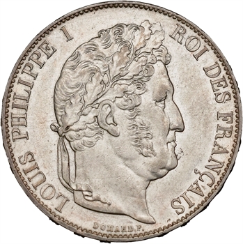 Louis-Philippe Ier, 5 francs IIIe type Domard, 1847 Paris