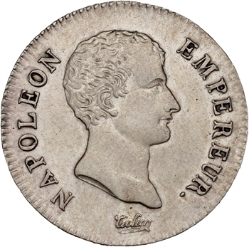 Premier Empire, 2 francs calendrier grégorien, 1807 Bayonne