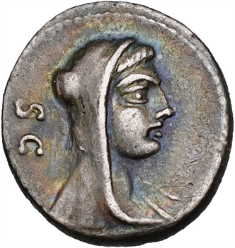 Sulpicia, denier, Rome, 69 av. J.-C.