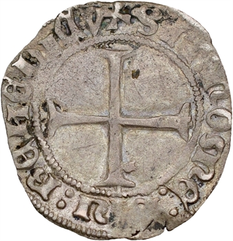 Charles VII, petit blanc au K, 2e émission, Poitiers