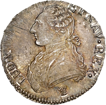 Louis XVI, écu aux branches d’olivier, 1784 Limoges