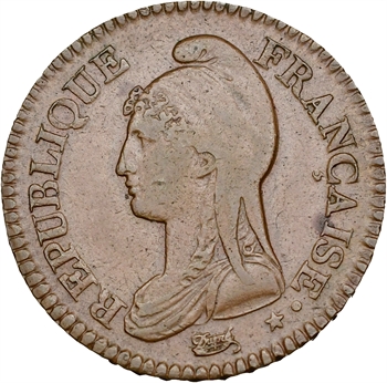 Directoire, un décime Dupré, An 8/7 ? Paris