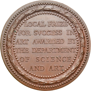 Royaume-Uni, Victoria, prix du Département des Sciences et Arts, par Wyon, à Alphonse Kahenn, 1856 Londres