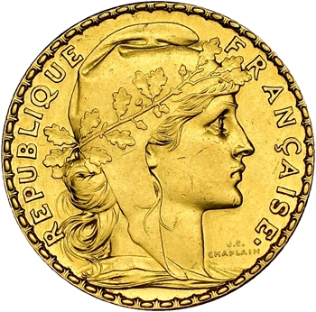 IIIe République, essai-piéfort de 20 francs Marianne, 1899 Paris