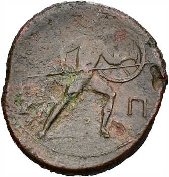 Italie, Bruttium, drachme en bronze, Brettii, c.211-208 av. J.-C.