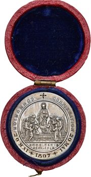IIIe République, médaille de communion et confirmation, 1897 Paris
