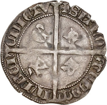 Charles VII, double gros de Tournai, 1re émission, Tournai