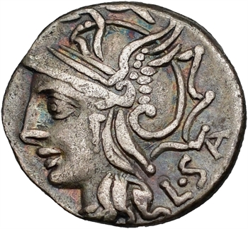 Appuleia, denier, Rome, 104 av. J.-C