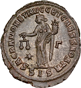 Dioclétien, follis, Siscia, c.301