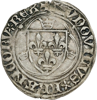 Louis XI, blanc à la couronne, 2e émission, Paris