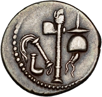 Jules César, denier, Italie, 49 av. J.-C.