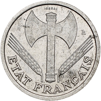État français, essai de 1 franc francisque, 1942 Paris