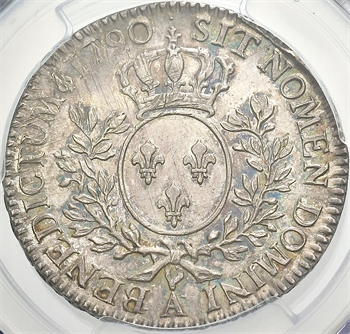 Louis XVI, demi-écu aux branches d’olivier, 1790, 1er semestre, Paris PCGS MS62