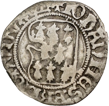 Bretagne (duché de), Jean V, blanc à la targe, s.d. (après 1436) Rennes