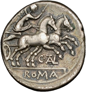 Juventia, denier, Rome, 154 av. J.-C.