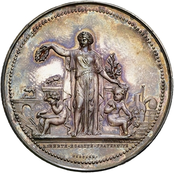 IIIe République, prix de l&rsquo;école d&rsquo;art décoratif de Limoges, par Blondelet, 1885 Paris