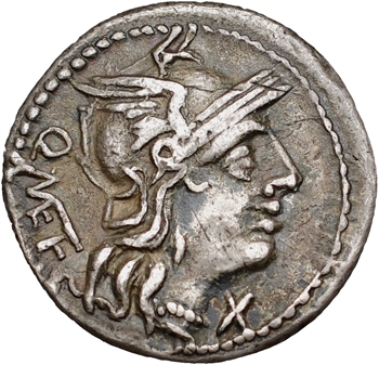 Caecilia, denier, Rome, 130 av. J.-C.