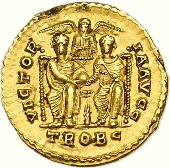 Valentinien II, solidus, Trèves, 373-375