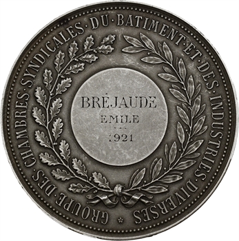 IIIe République, prix des Chambres syndicales du département de la Seine, par Saget et Costil, 1921 Paris
