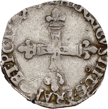 Henri III, huitième d&rsquo;écu croix de face, 15– Rennes