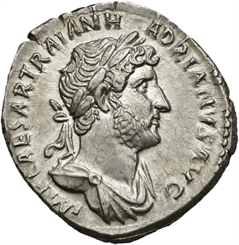 Hadrien, denier, Rome, 121-123