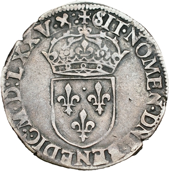 Henri III (au nom de Charles IX), teston 11e type, 1575 Lyon