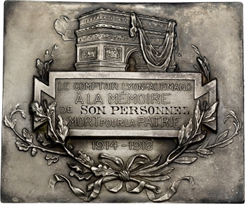 Dreux (P.) : hommage du comptoir Lyon-Alemand à son personnel mort pour la Patrie (WW1), s.d. Paris