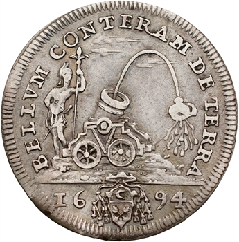 Vatican, Innocent XII, 1 giulio (guerre des 9 ans), 1694 Rome
