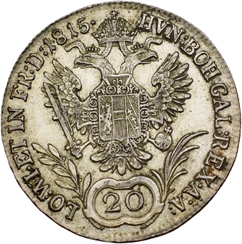 Autriche, François Joseph Ier, 20 kreuzer, 1815 Vienne
