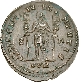 Constantin Ier César, follis, Trèves, 307-308