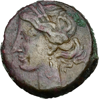 Zeugitane, statère de billon ou 1,5 shekel, Carthage, 220-180 av. J.-C.
