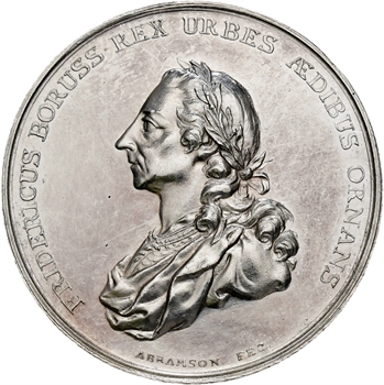 Allemagne, Brandebourg-Prusse, Frédéric II, construction du bâtiment de la Bibliothèque royale, par A. Abramson, 1777
