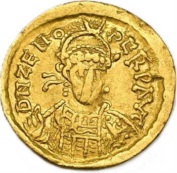 Zénon, solidus, Constantinople, 3ème officine, 476-491
